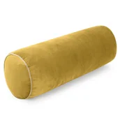 Poszewki na poduszki - Poszewka dekoracyjna wałek GAJA5 15x45 Eurofirany musztardowa z lamówką - miniaturka - grafika 1