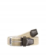 Paski - Pasek Pleciony Męski Do Spodni Elastyczny Puccini Beżowy Pame(105) 6 - miniaturka - grafika 1