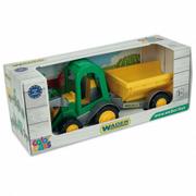 Samochody i pojazdy dla dzieci - Wader TRAKTOR FARMER Z PRZYCZEPĄ 35223 #A1 35223 - miniaturka - grafika 1
