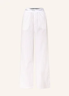 Calvin Klein Spodnie Od Piżamy Cotton Poplin weiss - Piżamy damskie - miniaturka - grafika 1