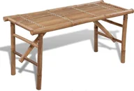 Ławki ogrodowe - Elior Drewniana ławka ogrodowa Alora - brązowa - miniaturka - grafika 1