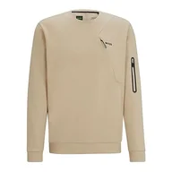 Bluzy męskie - BOSS Salbiq bluza męska, Medium Beige269, XXL - miniaturka - grafika 1