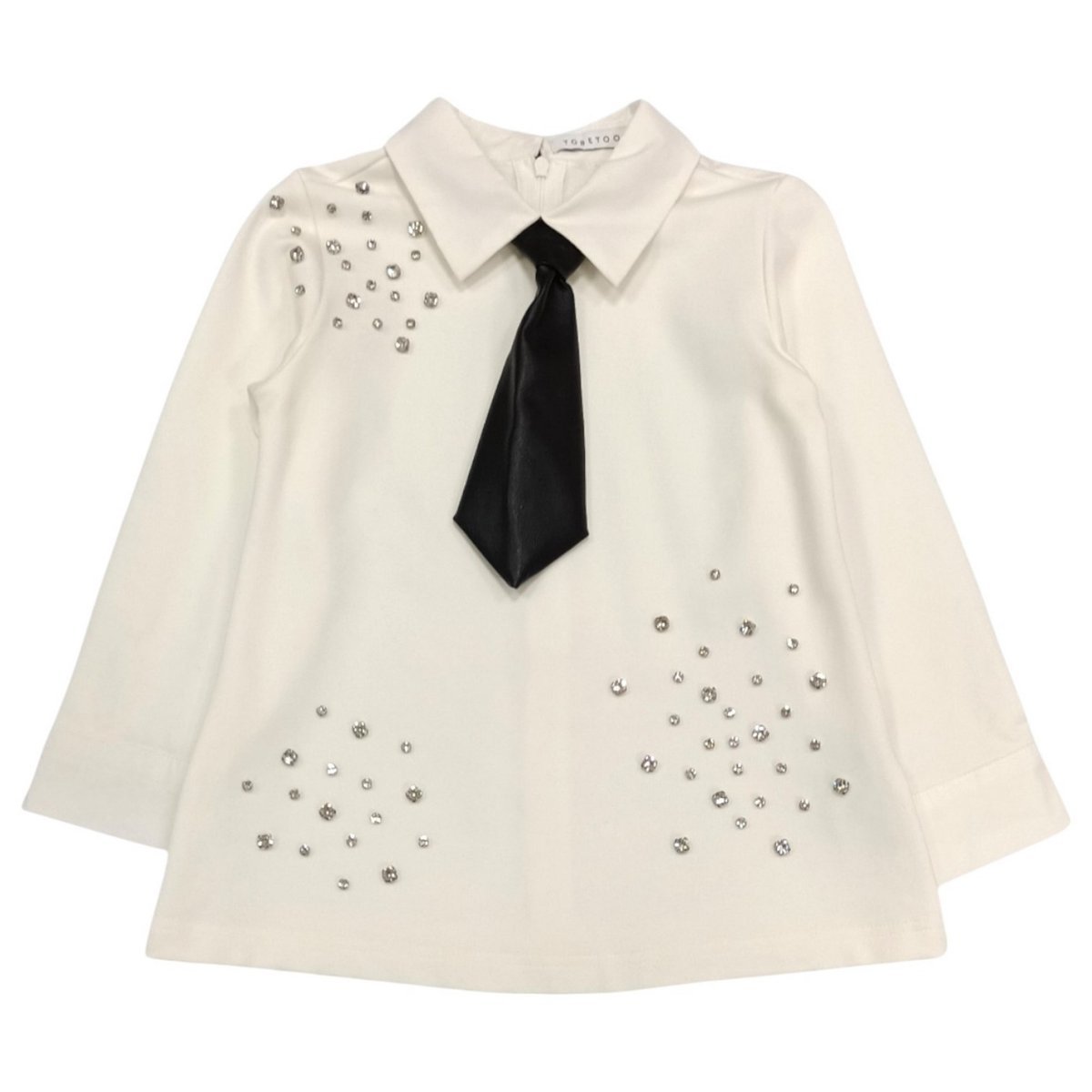 To Be Too - Abito Bianco C/cravatta Nera BF24A614