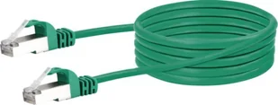 Schwaiger Schwaiger Schwaiger CAT6 Netzwerkkabel S/FTP 1,0m grün CKB6010059 - Kable miedziane - miniaturka - grafika 1