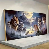 Rękodzieło - TEMU 1 Duży Średniowieczny Zestaw Do Malowania Diametrowego W Sztuce Zwierząt, 5D DIY Mozaika Pełny Okrągły Zestaw Diametrowy Cyfrowe Malowanie, - miniaturka - grafika 1