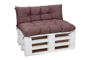 Zestaw poduszek na palety 120 x 60 siedzisko  i opacie 120x60 cm, Poduszki ogrodowe na europalety , Brązowy - Poduszki ogrodowe - miniaturka - grafika 1