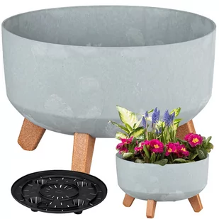 Doniczka GRACIA LOW BETON EFFECT - beton DGRL240LE-422U Prosperplast - Donice - miniaturka - grafika 1