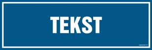 ZNAK NA ZAMÓWIENIE WZÓR D-009, TS - PŁYTA TD FOTOLUMINESCENCYJNA; (600X200MM) - Systemy ekspozycyjne i znaki informacyjne - miniaturka - grafika 1