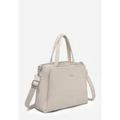 Torebki damskie - Stylowa Beżowa Torebka damska Dopinany Pasek LUIGISANTO - miniaturka - grafika 1