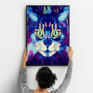 Malowanie po numerach - Zestaw do malowania po numerach - Czary kota 50x40 cm - miniaturka - grafika 1