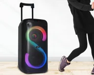 Power audio - LTC RGB 2x8`` 400W, 2 mikrofony i pilot USB/SD/AUX 7200mAh - miniaturka - grafika 1