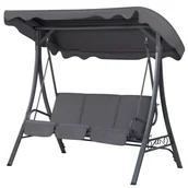 Huśtawki - Huśtawka Ogrodowa Szara Garbo - miniaturka - grafika 1