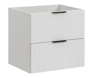 Biała szafka pod umywalkę 60 cm Biały połysk P4-T50 - Szafki łazienkowe - miniaturka - grafika 1