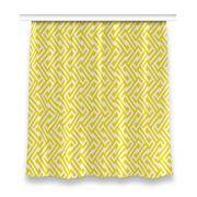 Zasłony - Klasyczna zasłona kolory dekor 150x160 Żółty pasek, Fabricsy - miniaturka - grafika 1
