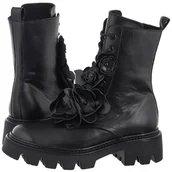 Botki damskie - Czarne botki trzewiki workery modne Carinii B9823-E50 skóra damskie r.37 - miniaturka - grafika 1