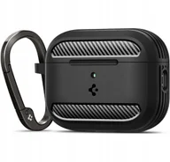 Akcesoria do słuchawek - Spigen Rugged Armor do Apple AirPods Pro 3 Matte Black - miniaturka - grafika 1