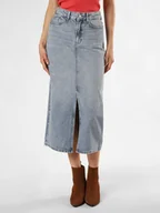 Spódnice - KARL LAGERFELD Dżinsowa spódnica damska Kobiety Bawełna niebieski jednolity, XS - miniaturka - grafika 1