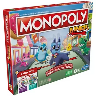 Gra planszowa HASBRO Monopoly Junior F8562120 - Gry planszowe - miniaturka - grafika 1