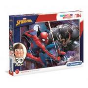 Puzzle - Clementoni 3D VISION 104 elementy Spider-Man GXP-629886 - miniaturka - grafika 1