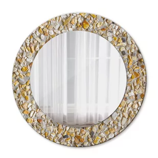 Nowoczesne Lustro do Salonu Wzór lastrykowy 50cm - Lustra - miniaturka - grafika 1