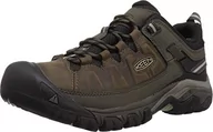 Buty trekkingowe męskie - KEEN Targhee 3 Wodoodporne Wide, Męskie buty turystyczne, czarny, złoty, 43 EU szerokie - miniaturka - grafika 1