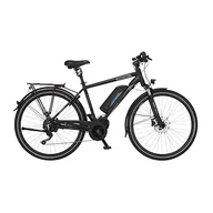 Rowery elektryczne - FISCHER Męski rower trekkingowy VIATOR ETH 1861, rower elektryczny, czarny matowy, 28 cali, RH 55 cm, silnik środkowy 80 Nm, akumulator 48 V - miniaturka - grafika 1