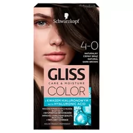 Farby do włosów i szampony koloryzujące - Schwarzkopf Gliss Color Krem koloryzujący nr 4-0 Naturalny Ciemny Brąz 1op. SO_111659 - miniaturka - grafika 1