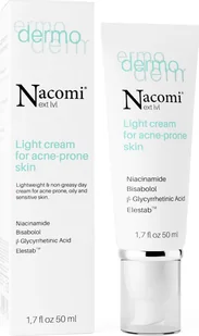 Nacomi Lekki Krem do Cery Trądzikowej 50 ml - Kremy do twarzy - miniaturka - grafika 3