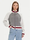 Swetry damskie - Guess Jeans Kardigan W5BR12 Z0561 Szary Relaxed Fit - miniaturka - grafika 1