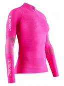 Koszulki sportowe damskie - X-Bionic Koszulka "Effektor 4.0" w kolorze różowym do biegania - miniaturka - grafika 1