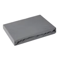 Prześcieradła - Prześcieradło jersey z gumką  140x200 cm Eurofirany stalowy - miniaturka - grafika 1