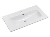 Umywalki - Umywalka meblowa Comad Fly 80x46 cm prostokątna biały połysk - miniaturka - grafika 1