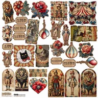 Scrapbooking - NAKLEJKI PAPIEROWE 24x24 ScrapLove - Circus 2 - miniaturka - grafika 1