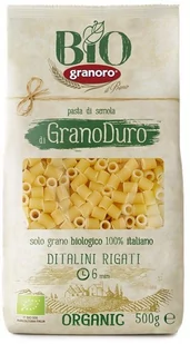 Granoro Makaron ditalini rigati BIO 500 g 8007290133601 - Makaron - miniaturka - grafika 1