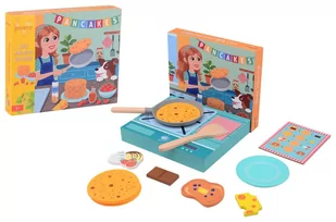 Drewniany zestaw do naleśników Pancakes Joueco - Zabawy w naśladowanie dorosłych - miniaturka - grafika 1