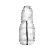 Płaszcze damskie - Record - Płaszcze dla psa Dogmar Płaszcze dla psa w subtelnym stylu z odblaskowymi paskami, regulowanym zapięciem i otworem na smycz srebrny, 3XL - miniaturka - grafika 1