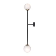 Lampy ścienne - Kaja Oświetlenie Wysoki kinkiet czarno-biało-złoty na dwie żarówki K-4917 ISLA K-4917 - miniaturka - grafika 1