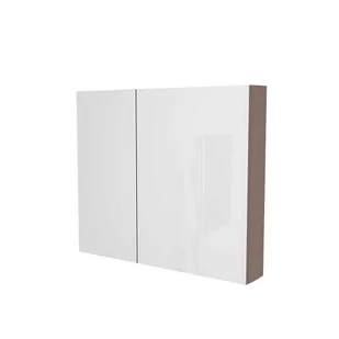 Szafka łazienkowa wisząca z lustrem Devo Vena 2.0 80 cm prawa structure stone grey VE2-SWL2DP80-F101 - Szafki łazienkowe - miniaturka - grafika 1