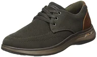 Trampki męskie - Skechers Męskie trampki Arch Fit Darlo Weedon, Olive Brown Mesh W Syntetyczny, 41 EU - miniaturka - grafika 1
