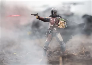 Mando i Grogu, Star Wars Ver2 - plakat Wymiar do wyboru: 60x40 cm - Plakaty Mando i Grogu, Star Wars Ver2 - plakat Wymiar do wyboru: 60x40 cm - Plakaty - miniaturka - grafika 1