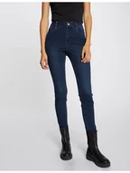 Spodnie damskie - Morgan Jeansy 212-PAM Granatowy Skinny Fit - miniaturka - grafika 1