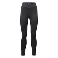 Legginsy - Reebok Damskie legginsy z wysokim stanem do treningu, Nocna czerń, XL Krótki - miniaturka - grafika 1