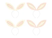 Przybory szkolne - Opaski Uszy królika, 12.5x29 cm, mix: 1op./4szt. - miniaturka - grafika 1