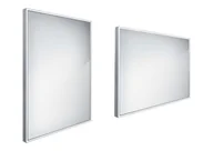 Lustra - Nimco Lustra - Lustro z oświetleniem LED, 60x80 cm, aluminium ZP 13002 - miniaturka - grafika 1