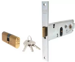 Zamek wpuszczany AGB Sicurezza F22/60/44/130 z wkładką owalną - Zamki i wkładki - miniaturka - grafika 1