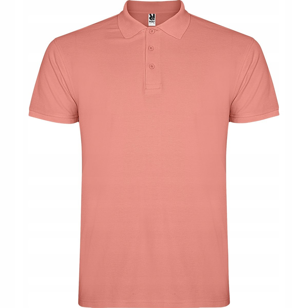 Koszulka POLO Męska Bawełna PIQUE Roly STAR 6638 ŁOSOSIOWA Clay Orange S