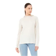 Bluzy damskie - Damska bluza sportowa z kapturem Viking Canby Lady beige - L - miniaturka - grafika 1