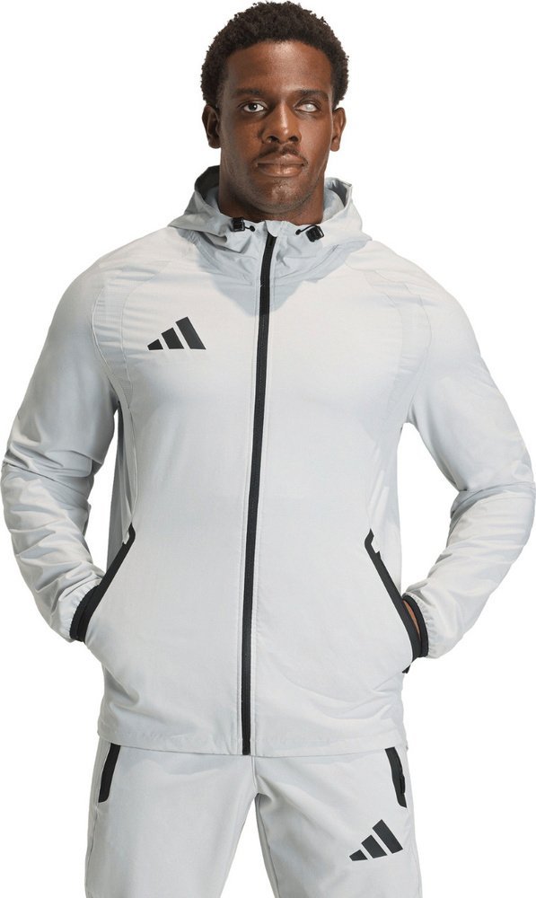 Kurtka męska Adidas Kurtka męska adidas Tiro 26 Travel Windbreaker jasnoszara KD3336 M