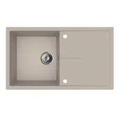 Zlewozmywaki - Zlewozmywak granitowy Adore 86 cm beżowy MILÓ - miniaturka - grafika 1