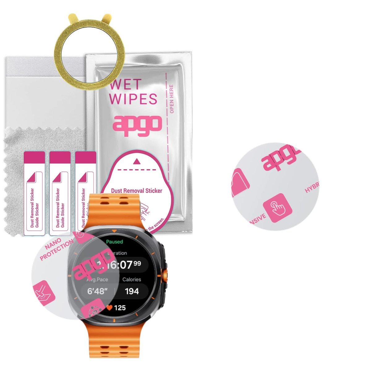 1x Szkło Hybrydowe do Samsung Galaxy Watch Ultra, zamiennik hartowanego, flexible